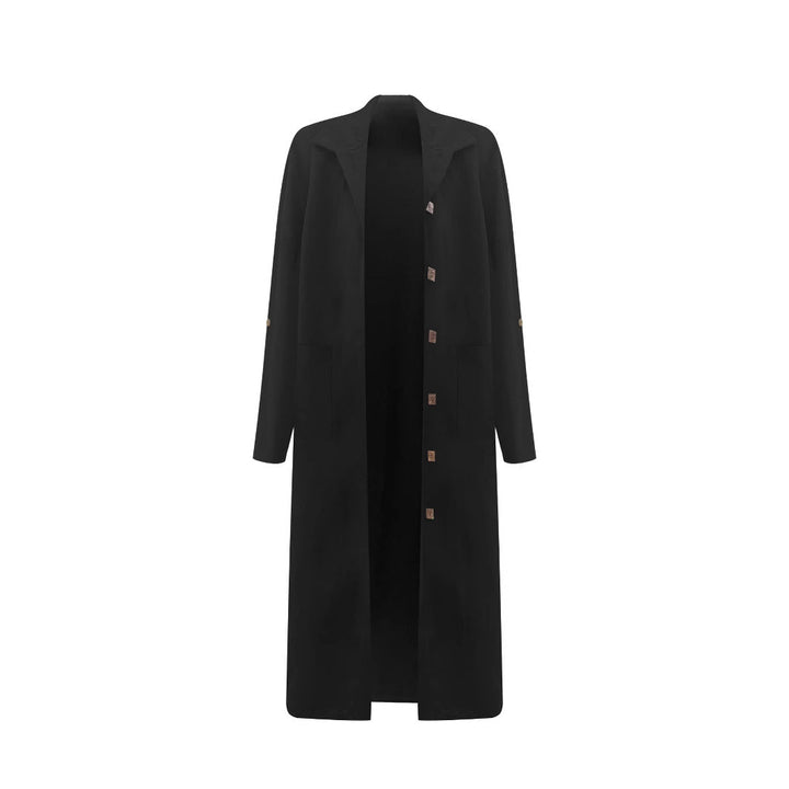 Damen Longline-Mantel mit Hemdkragen und Oversize-Silhouette Drune