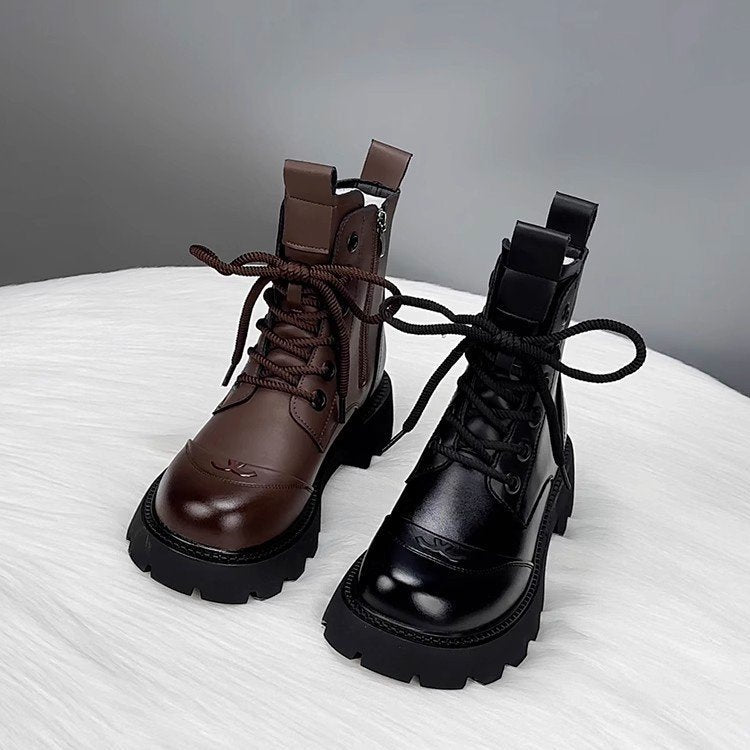 Damen Modische Ankle Boots mit Strapazierfähiger Sohle Drune