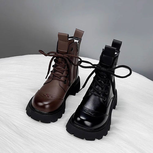 Damen Modische Ankle Boots mit Strapazierfähiger Sohle Drune
