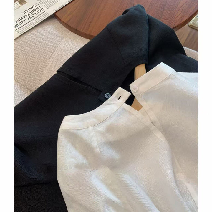 Damen Elegante und luftige Bluse aus feinem Stoff Drune