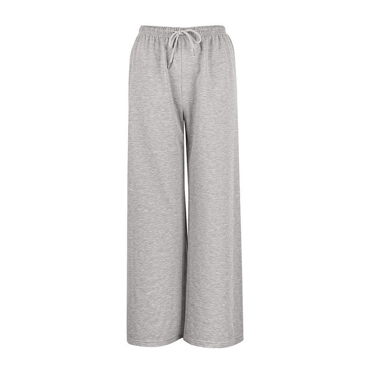 Damen Bequeme Lounge-Hose mit weitem Schnitt und elastischem Bund Drune