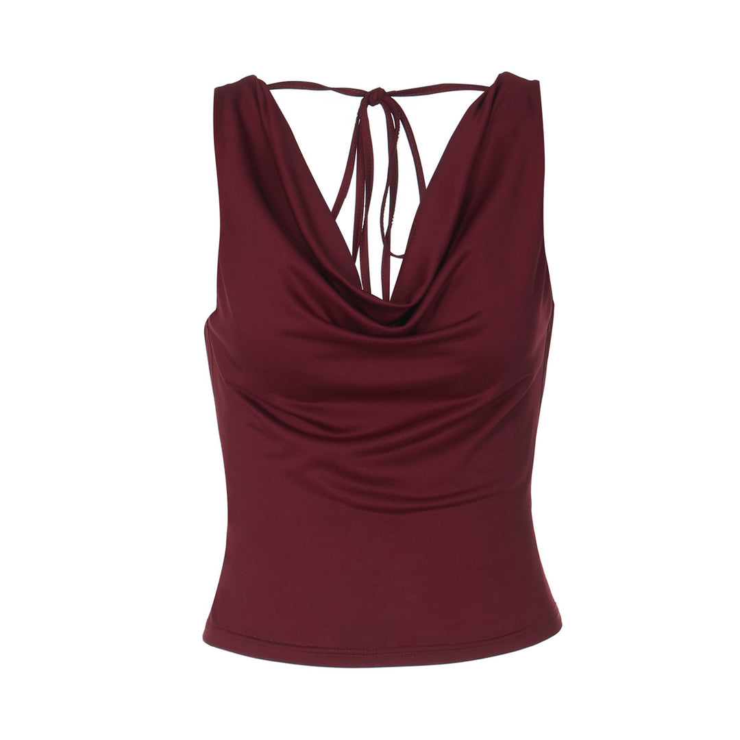 Damen Elegantes Crossover-Oberteil Drune