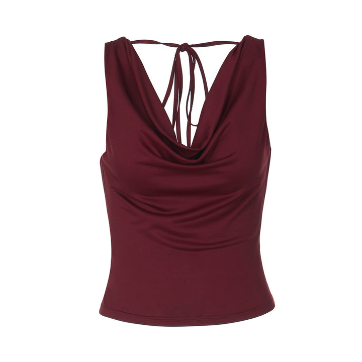 Damen Elegantes Crossover-Oberteil Drune