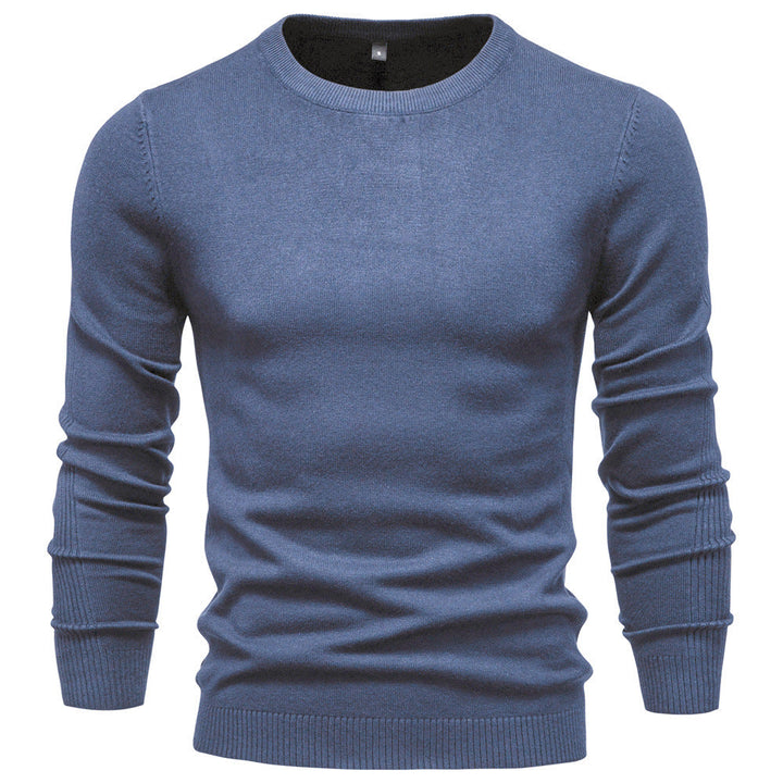 Herren Rundhals Pullover aus hochwertiger Baumwolle Drune