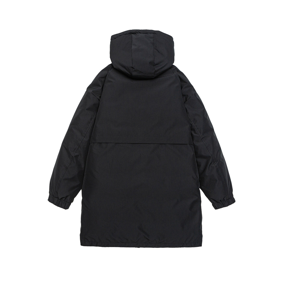 Herren Warmer winddichter Parka mit Kapuze, Steppfutter und Fronttaschen Drune