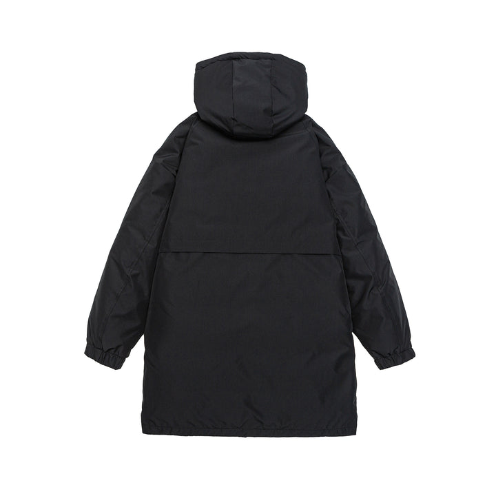 Herren Warmer winddichter Parka mit Kapuze, Steppfutter und Fronttaschen Drune