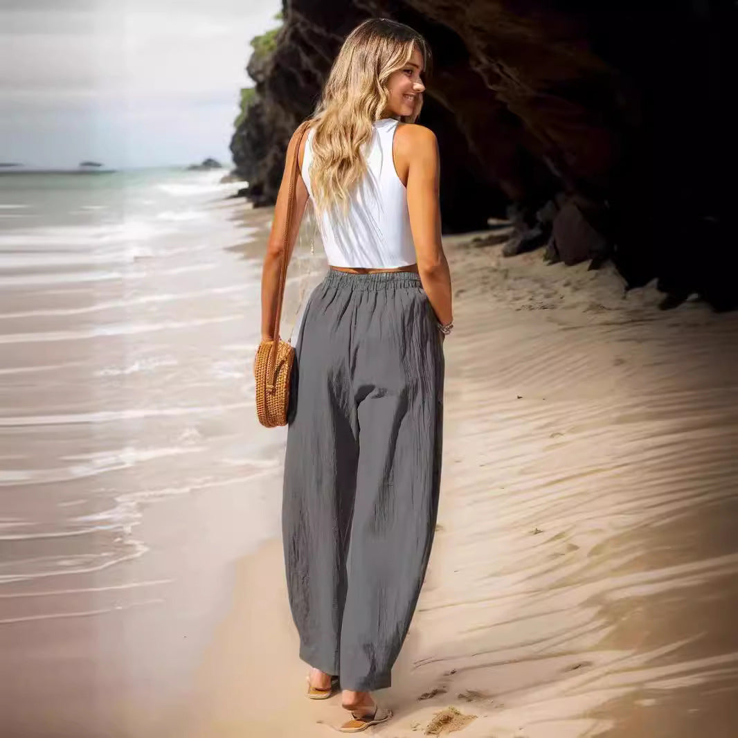 Damen Leichte und lässige Sommerhose Drune