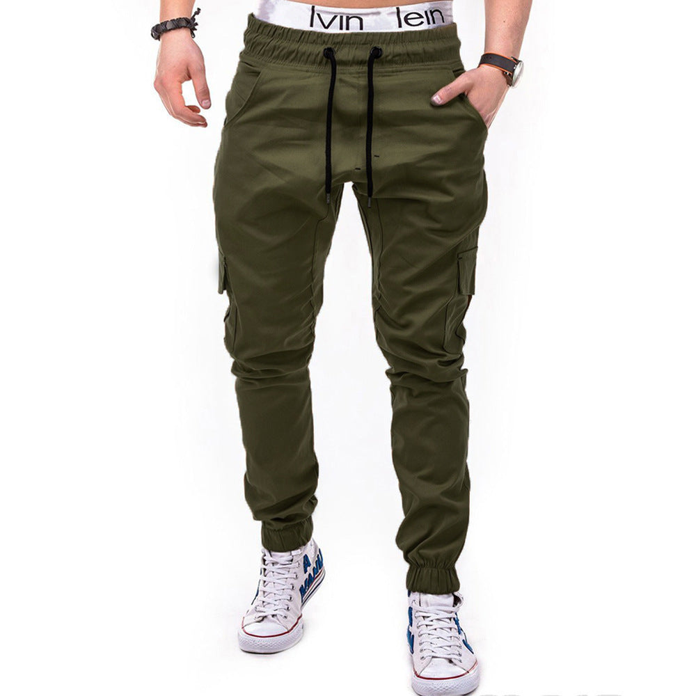Herren cargo Jogginghose mit elastischem Bund und praktischen Seitentaschen Drune