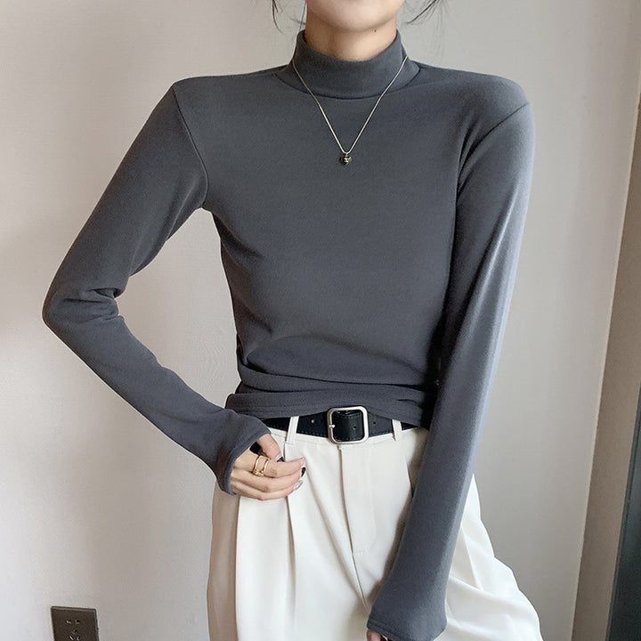 Damen Langarmshirt mit hohem Kragen Drune 1787619958