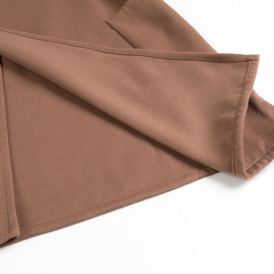 Drune | Stehkragen Cape-Stil Mantel