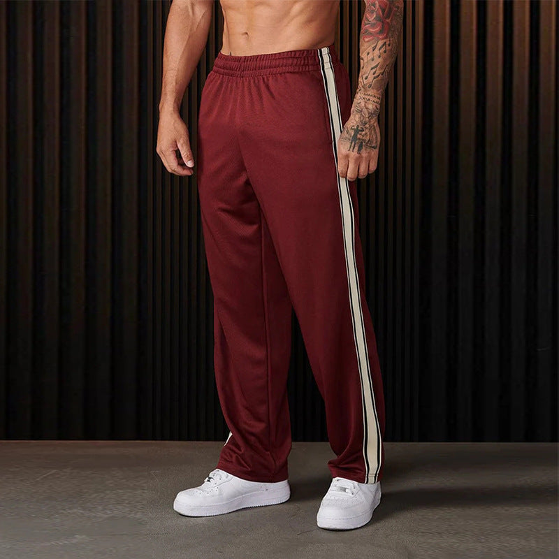 Herren sportliche Trainingshose mit seitlichen Streifen Drune