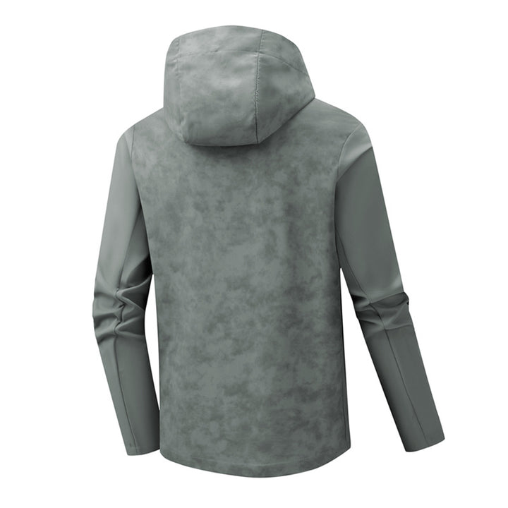 Herren Urbanes Softshell-Hybrid mit wasserabweisender Beschichtung, Kapuze und Brust-Reißverschluss Drune