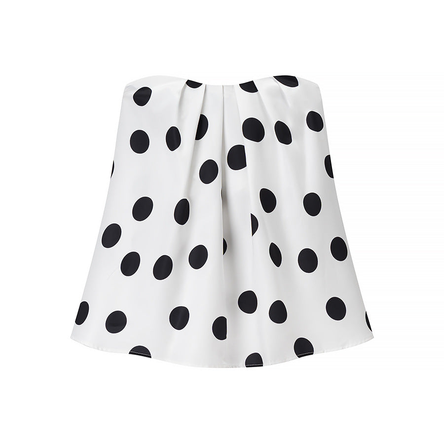 Damen weit geschnittene Culotte mit punktemuster Drune
