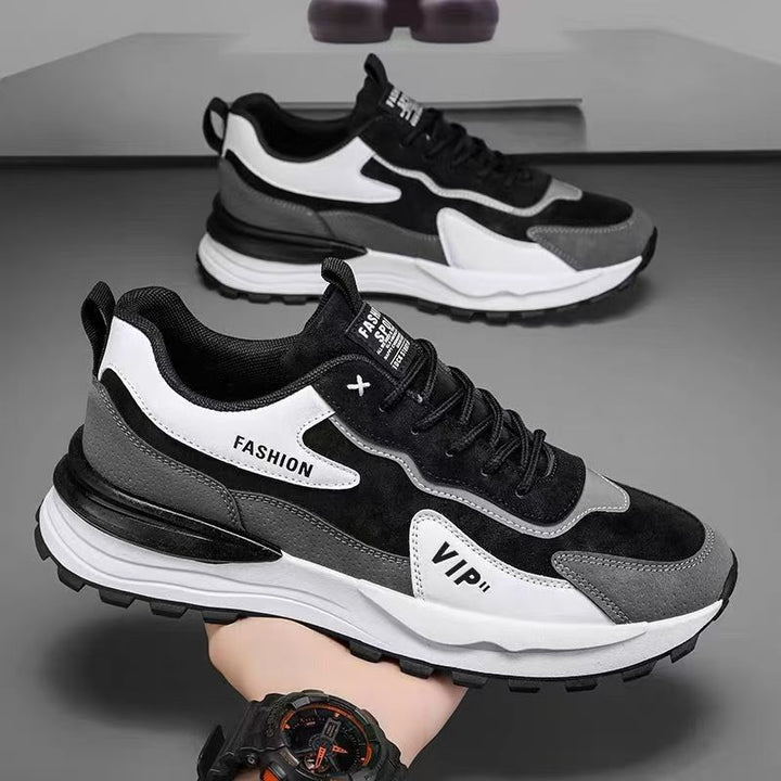 Herren Stylischer Chunky-Sneaker mit Wildleder-Overlays und profilierter Trail-Sohle Drune