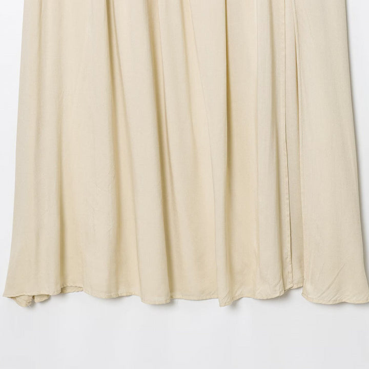 Damen Maxi-Rock mit Taillengürtel und Faltenwurf Drune
