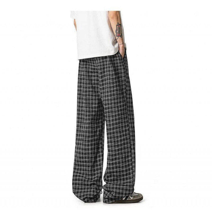 Damen Weit geschnittene Karohose Drune