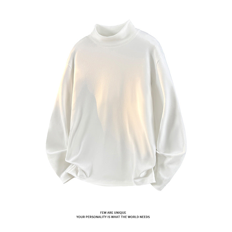 Unisex Oversize-Stehkragen-Sweatshirt mit Raglanärmeln und weichem Baumwollfleece Drune