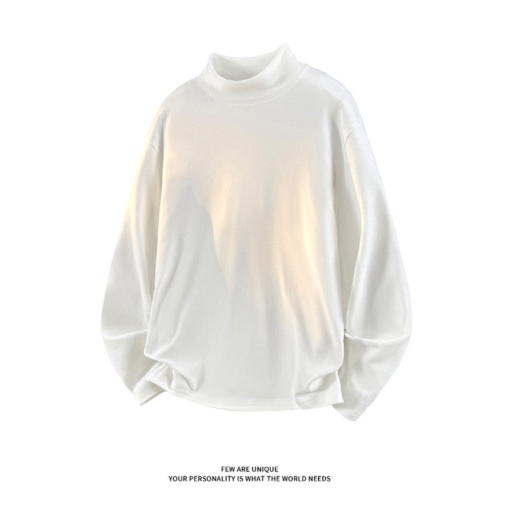 Unisex Oversize-Stehkragen-Sweatshirt mit Raglanärmeln und weichem Baumwollfleece Drune