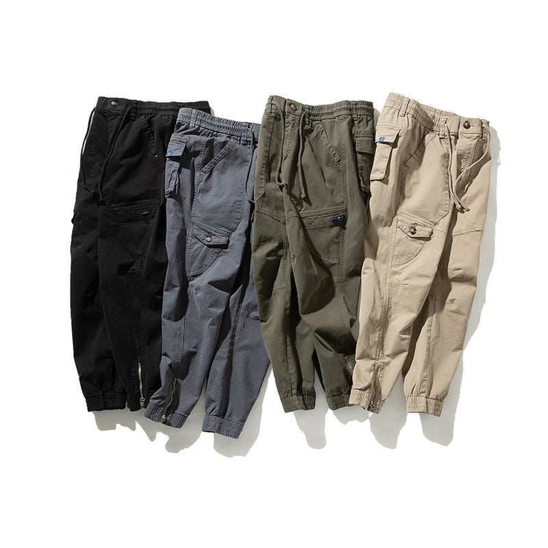 Herren Städtischer Tapered Funktions-Jogger mit elastischem Komfortbund, verstärkten Kniepartien und Knöchelreißverschluss Drune