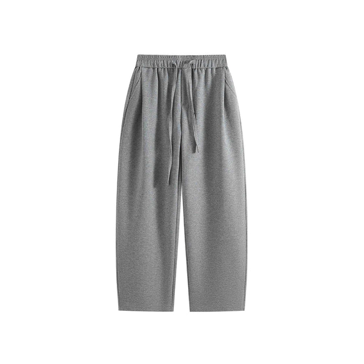 Damen Weite Jogginghose aus Baumwollmischung mit elastischem Kordelbund Drune