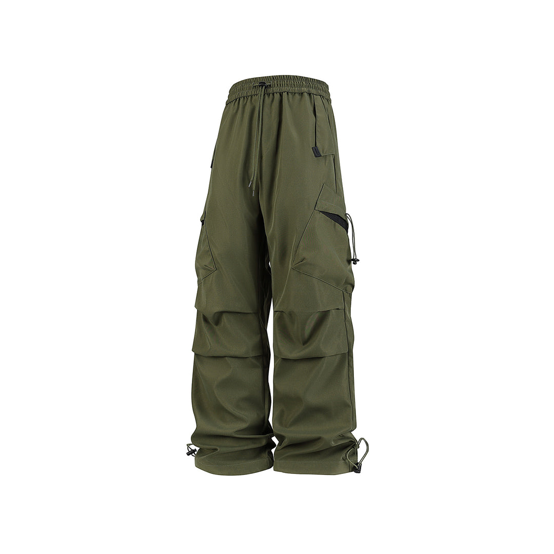 Herren Oversized Cargo‑Hose mit Tunnelzugbund, multifunktionalen Klapp‑ und Beintaschen sowie verstellbaren Kordelabschlüssen Drune