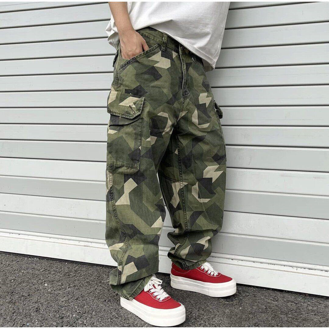 Herren Cargohose mit modernem Camouflage-Muster Drune