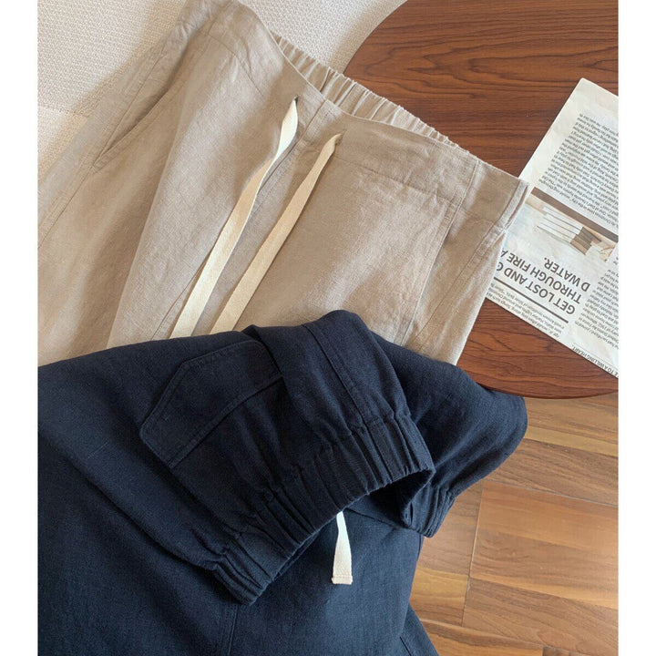 Damen Legere Leinenbluse Drune