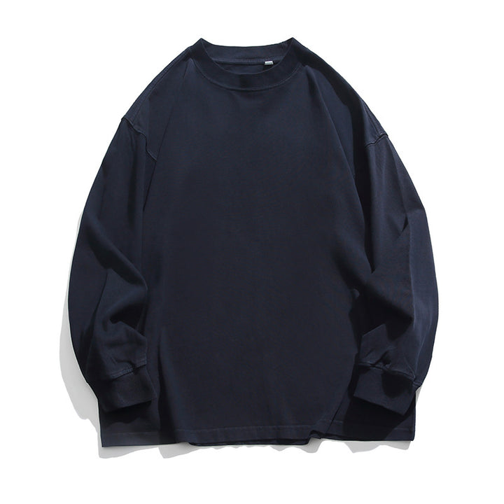 Unisex Weites Oversize-Langarmshirt im Heavyweight-Slouch-Stil mit Drop-Shoulder Drune