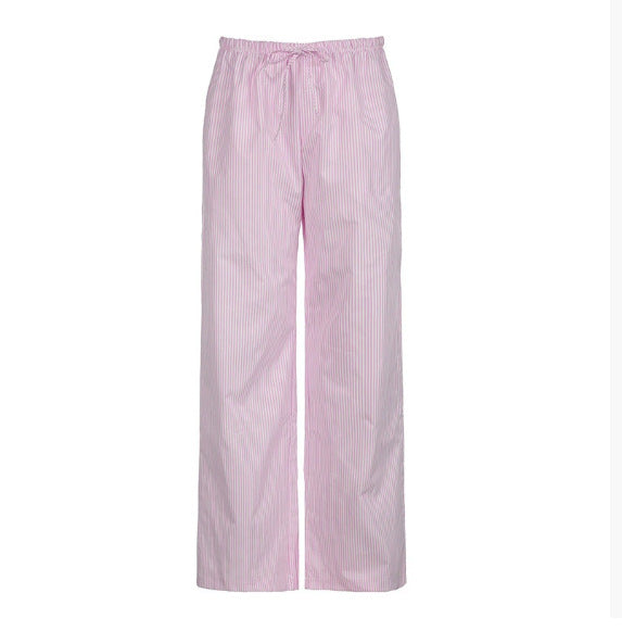 Damen nan leichte Jersey Loungehose mit Tunnelzug und weitem Bein Drune