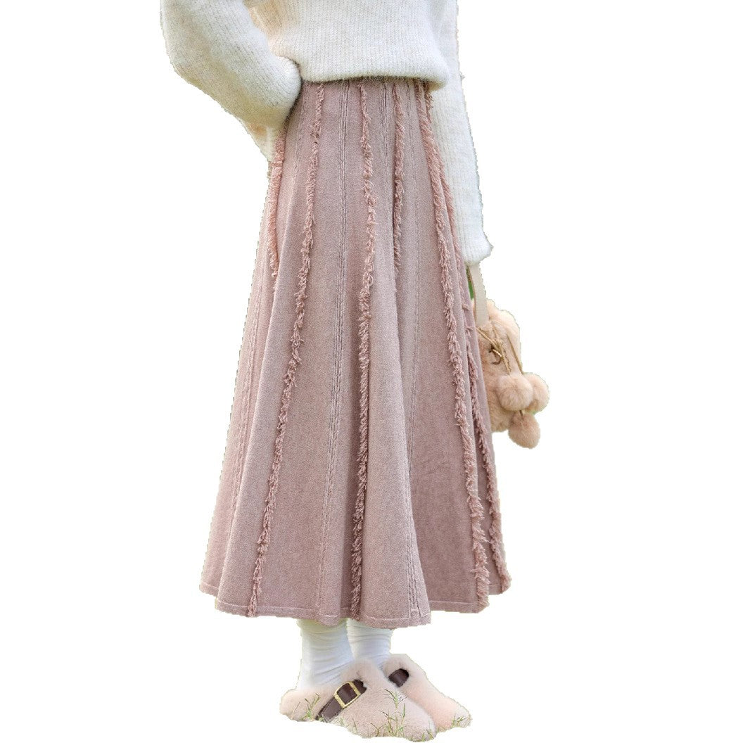 Damen Eleganter und fließender Maxirock Drune