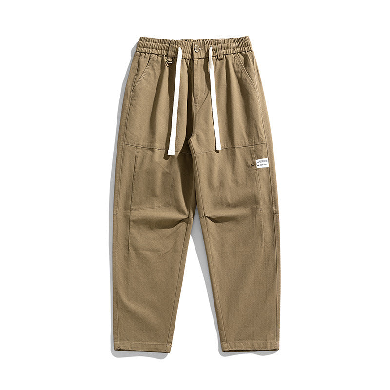 Herren Locker geschnittene Cargo-Jogginghose mit Tunnelzug, Knieabnähern und Utility‑Details Drune
