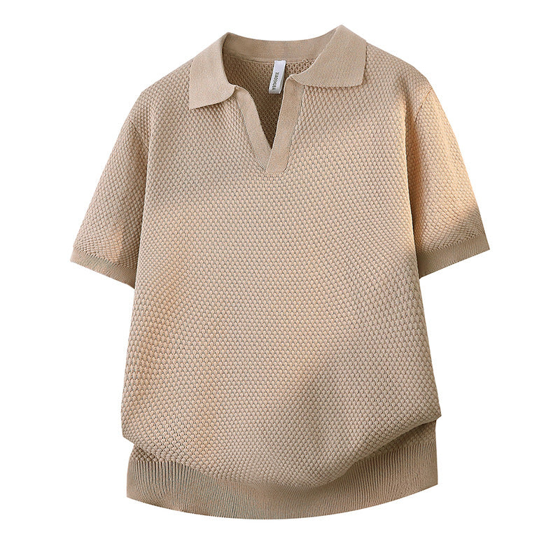 Damen Modisches Strickoberteil mit Halbrohrkragen Drune