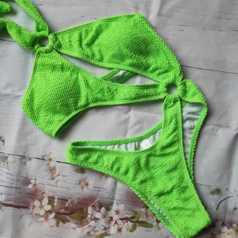 Damen Triangel-Bikini mit aufregendem Cut-Out und elastischem Stoff Drune