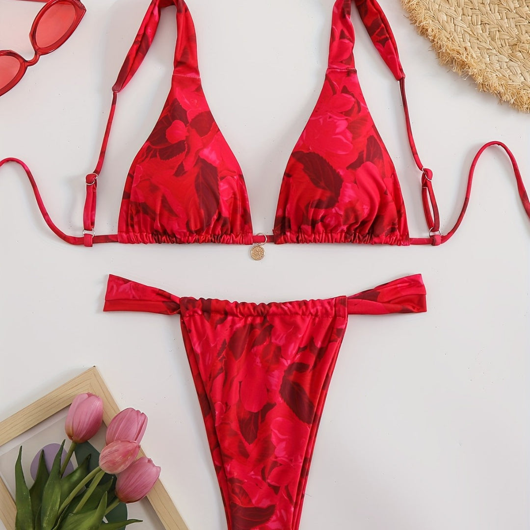 Damen Triangel-Bikini mit komfortablen verstellbaren Trägern Drune