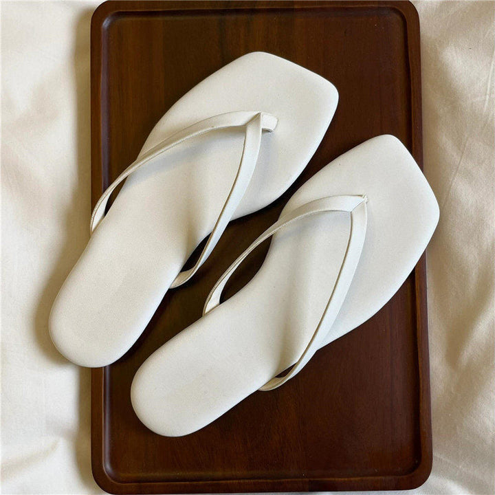 Damen Zehentrenner-Sandalen mit geschwungenem Fußbett und eleganter Riemenkonstruktion Drune