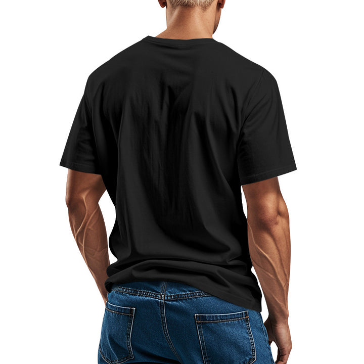 Herren Baumwolle T-Shirt mit modernem Schnitt Drune