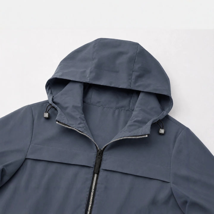 Herren Leichte wasserabweisende Kapuzen‑Softshelljacke mit Reißverschlusstaschen Drune
