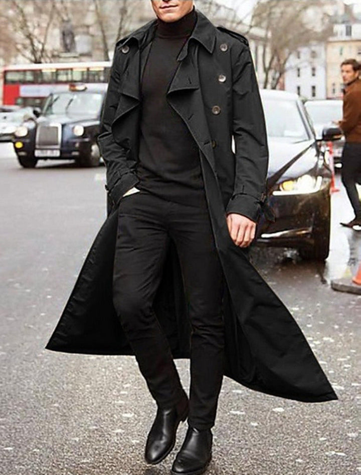 Herren klassischer Trenchcoat Drune
