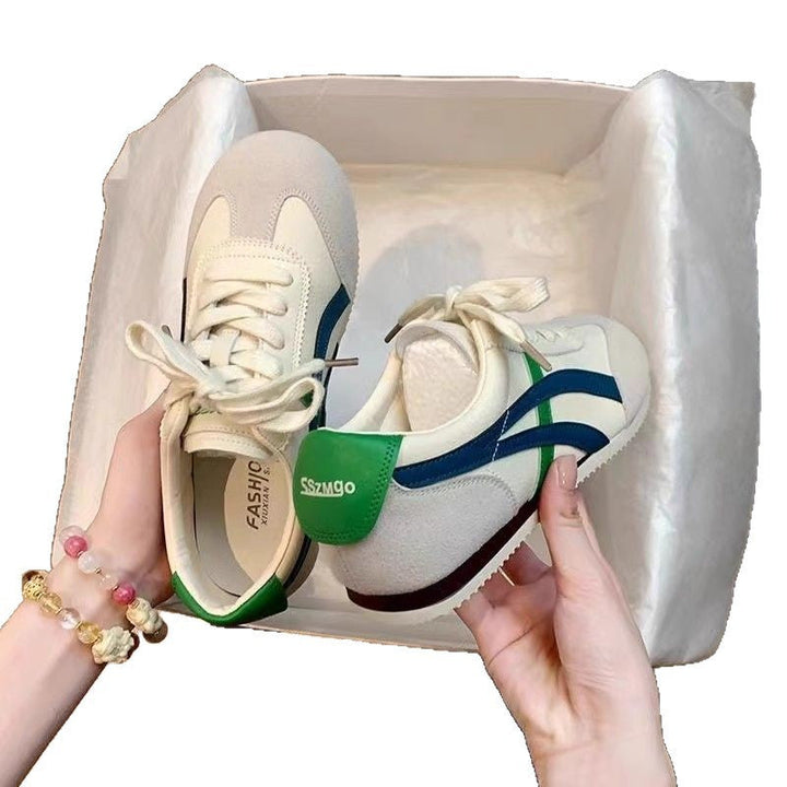 Damen komfortable Sneakers im Retro-Style mit atmungsaktiven Obermaterialien Drune