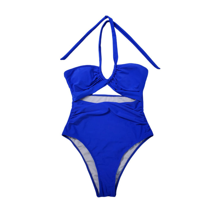 Damen Einteiler-Badeanzug mit stylischem Cross-Design Drune