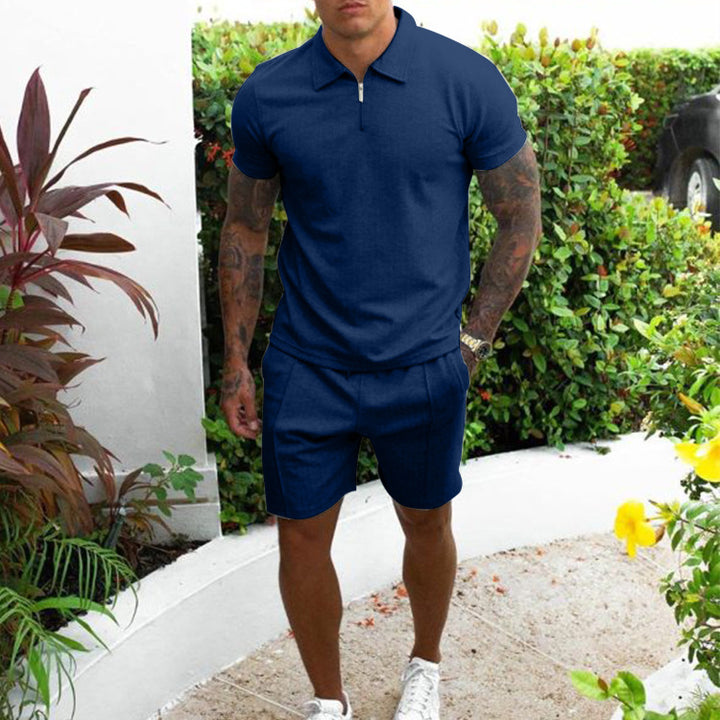 Herren Poloshirt und Shorts Set Drune