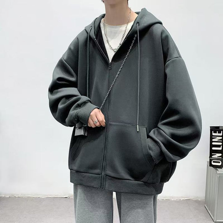 Unisex Bequeme Kapuzenjacke mit seitlichen Taschen Drune