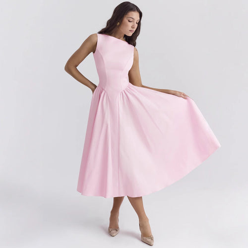 Damen A-Linie Cocktailkleid mit elegantem Taillenkürzel und femininem Schnitt Drune