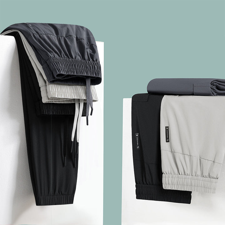 Herren Modische Cargo-Hose mit elastischem Bund und seitlichen Taschen Drune