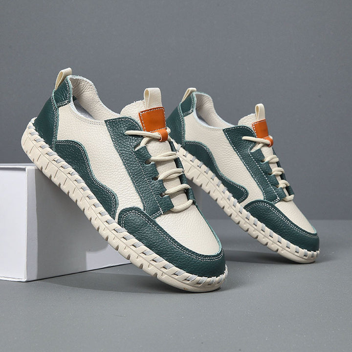 Herren Freizeit Leder Sneakers Drune
