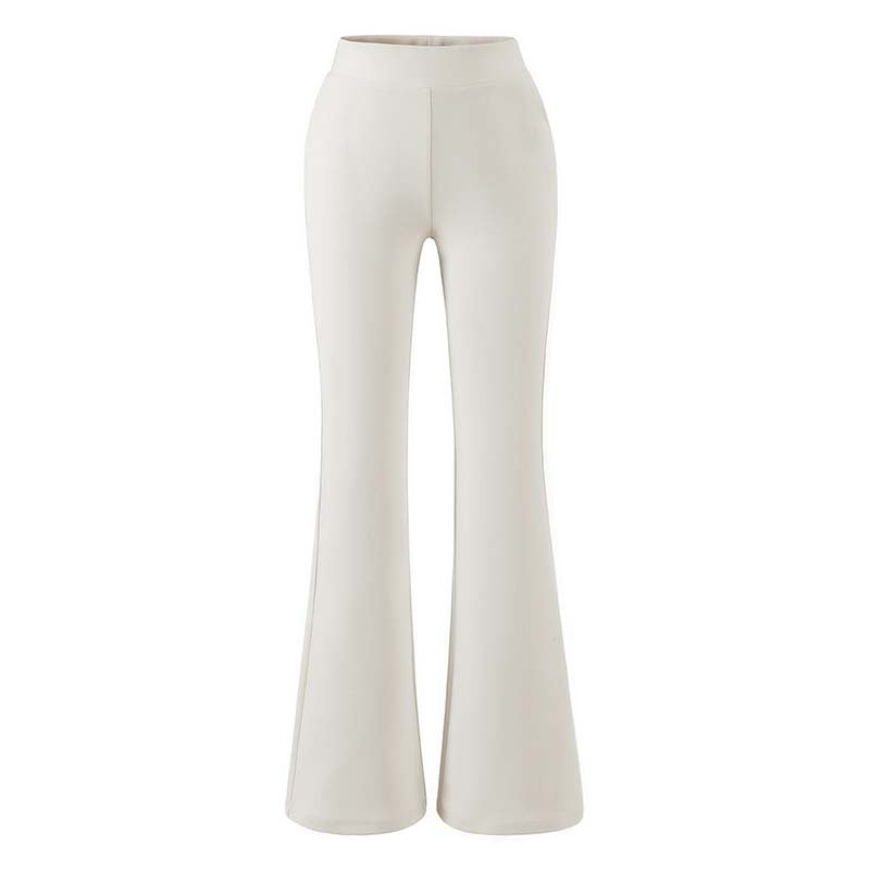 Damen hochtaillierte Stretch‑Schlaghose mit weitem Bootcut‑Schnitt Drune