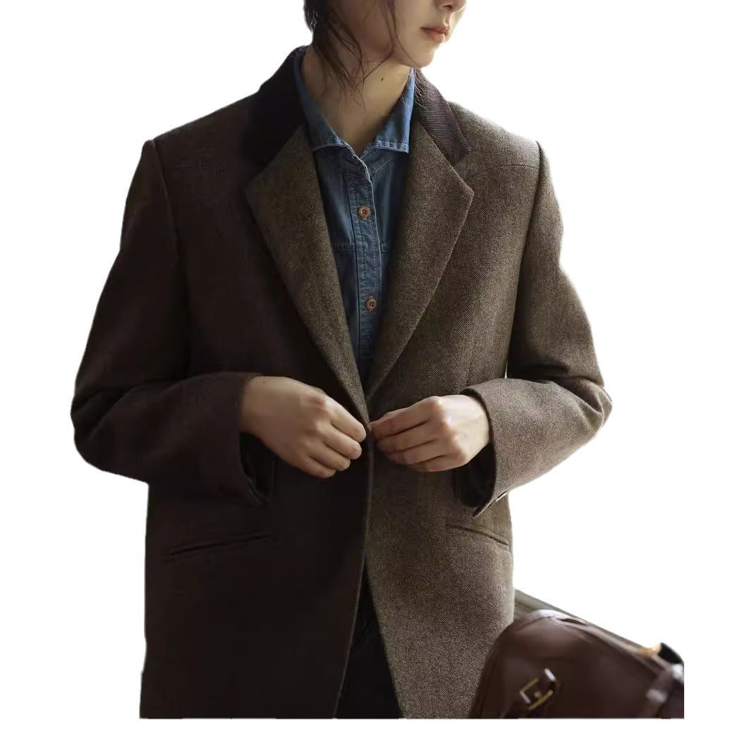 Damen Elegante und lässige Blazerjacke Drune