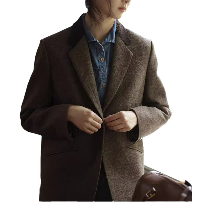 Damen Elegante und lässige Blazerjacke Drune