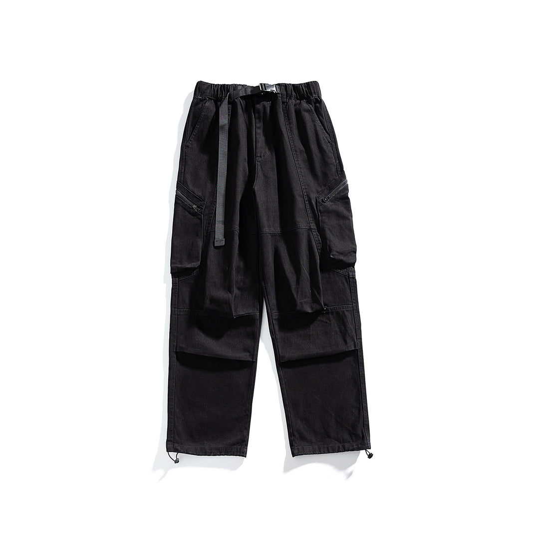 Herren Cargo-Hose mit elastischem Bund, multifunktionalen Taschen und verstellbarem Saum Drune