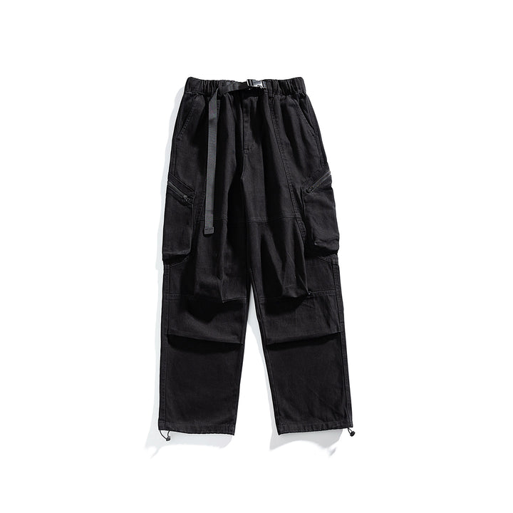 Herren Cargo-Hose mit elastischem Bund, multifunktionalen Taschen und verstellbarem Saum Drune